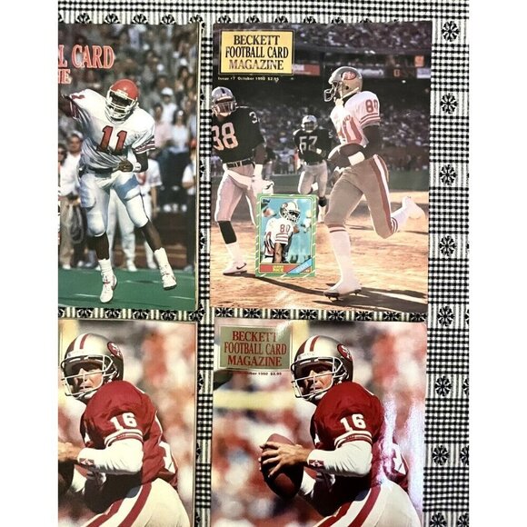 Lot of 13 Beckett Football Card Magazines 1990 & 1991 Bo Barry Joe Rice - Picture 4 of 7